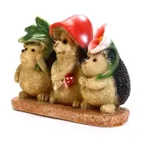 Садовая фигура 24 х 17,5 х 10,5 см "Три Ежа"