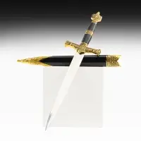 Макет оружия &laquo;Сувенирный кортик. Звезда Давида&raquo;, золото-синий, 10&times;40 см