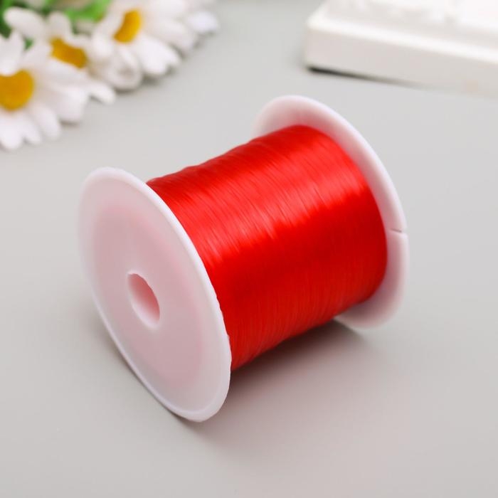 Леска для бисера 0,3 мм 100 м, красный Леска для бисера 0,3 мм 100 м, красный