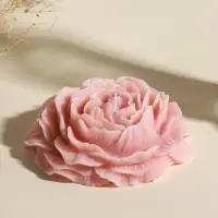 Свеча декоративная &laquo;Бутон пиона&raquo;, пыльная роза, 16&times;14&times;4 см