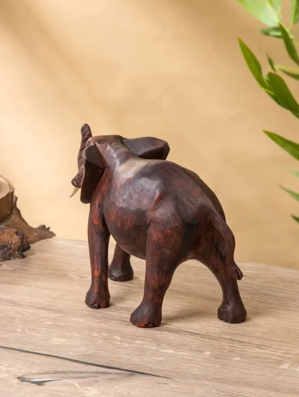 Сувенир "Слон" дерево Суар, 24х11х16 см, цв. тёмно-коричневый