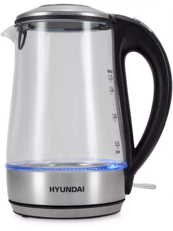 Чайник HYK-G8406 1,7л 2200Вт прозрачный (металл)