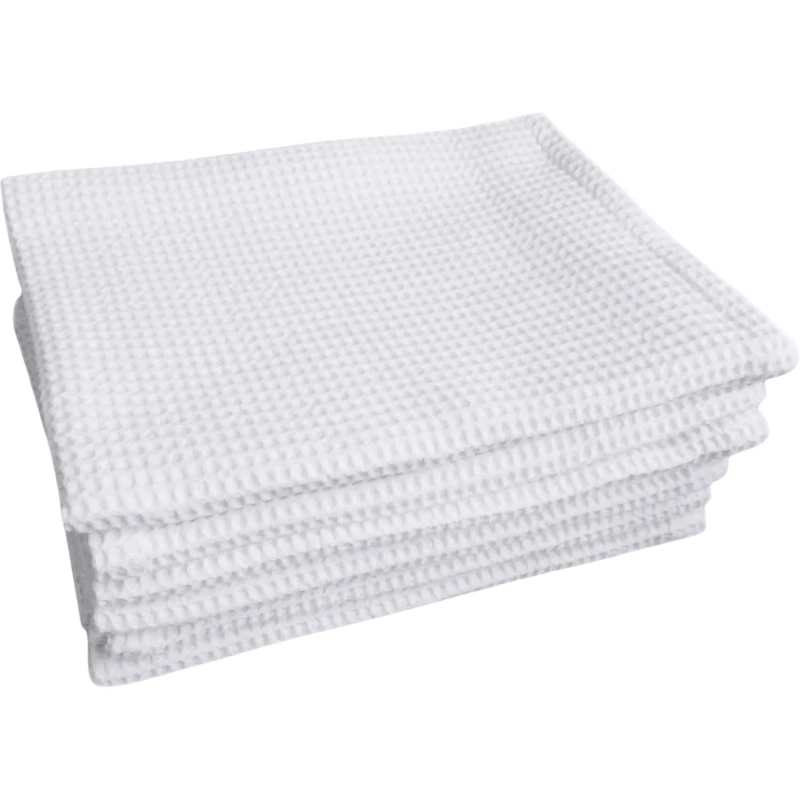 Полотенце вафельное 35х80 плотн.120гр/м2, отбелен., 10шт