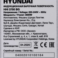 Индукционная варочная поверхность HHI 3750 BG черный