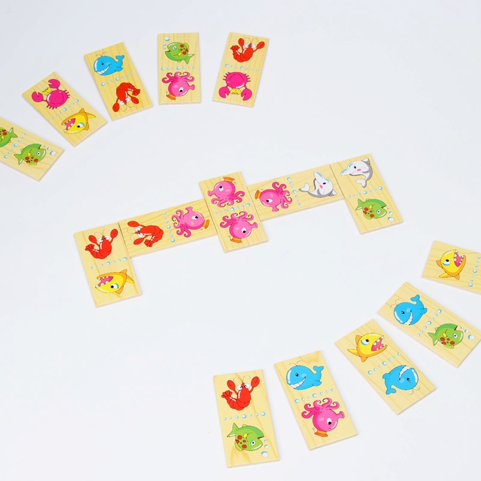 Домино &laquo;Подводный мир&raquo; 10,5 &times; 18,5 &times; 5 см