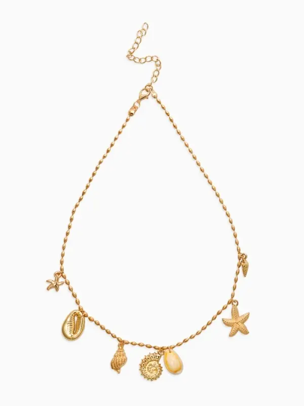 Колье &laquo;Морское дно&raquo;, L=40 см, белое в золоте