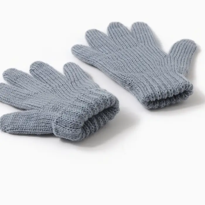 Перчатки для девочки, серые, размер 16 Перчатки для девочки, серые, размер 16