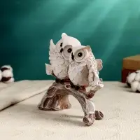 Фигурка полистоун «Совы на ветке», 16×22 см