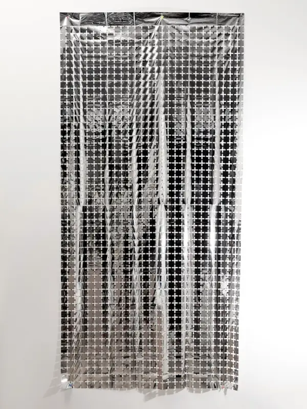 Занавес для фотозоны &laquo;Квадраты&raquo; цвет серебро 1*2 м