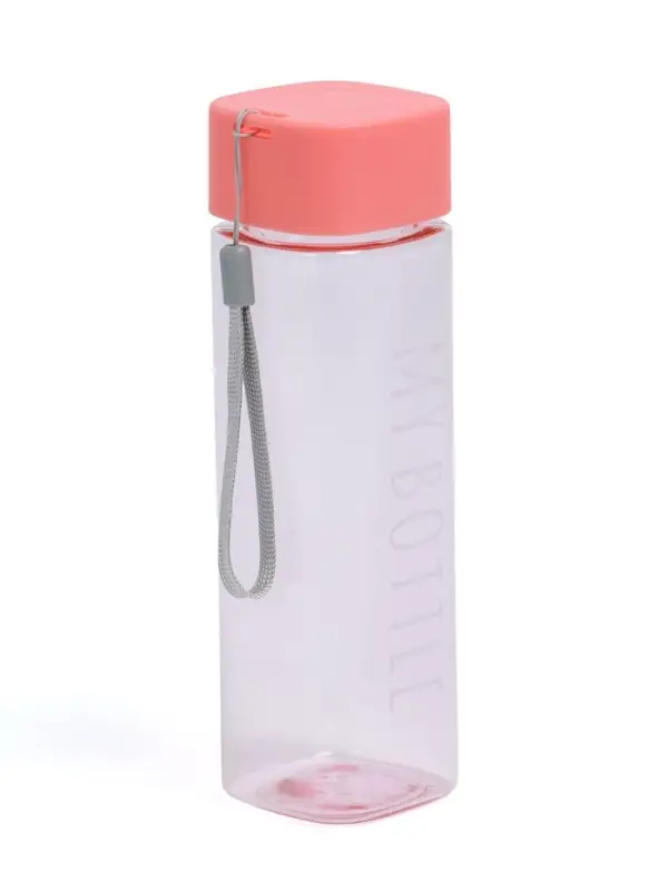 Бутылка для воды My bottle, 450 мл, 20&times;5.5 см, розовая
