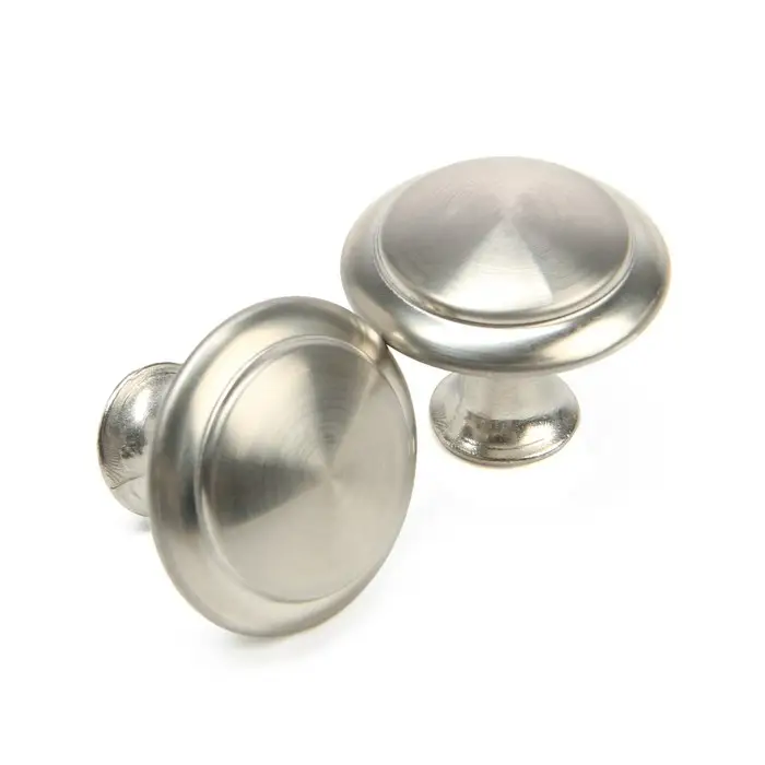 Ручка кнопка ТУНДРА, d=28 мм, цвет матовый никель Ручка кнопка ТУНДРА, d=28 мм, цвет матовый никель