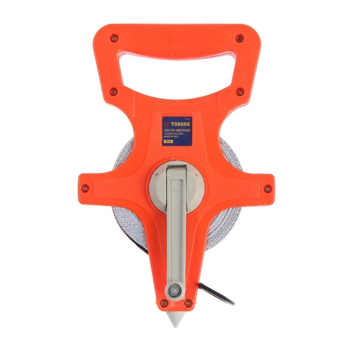 Рулетка геодезическая ТУНДРА, фиберглассовая лента, 20 м Рулетка геодезическая ТУНДРА, фиберглассовая лента, 20 м