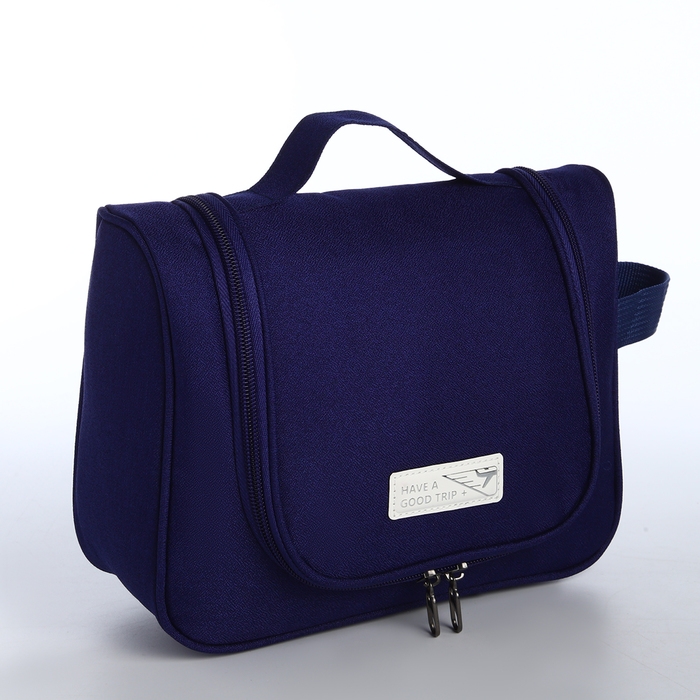 Косметичка на молнии, цвет синий Косметичка на молнии, цвет синий