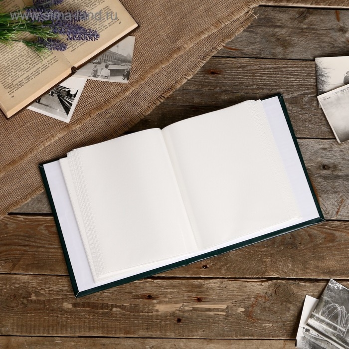 Фотоальбом Fotografia на 100 фото Фотоальбом Fotografia на 100 фото "Классика" 15x21 см зелёный