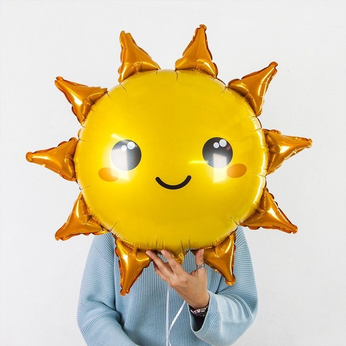 Шар фольгированный 31 Шар фольгированный 31" «Солнце», фигура