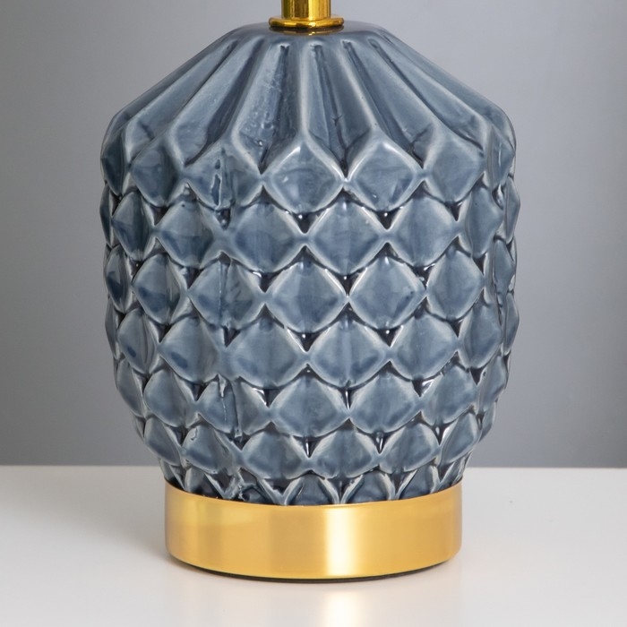 Лампа настольная Лампа настольная "Бернарда" 1х40Вт Е14 синий 15х15х30см