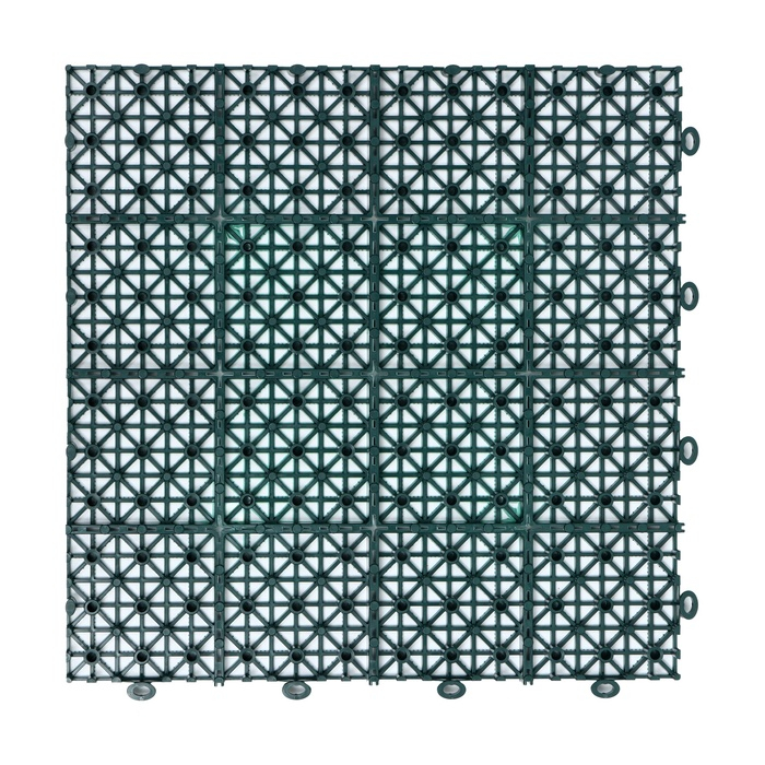 Универсальное покрытие POL-PLAST 30 х 30 см, зеленый, набор 9 шт Универсальное покрытие POL-PLAST 30 х 30 см, зеленый, набор 9 шт