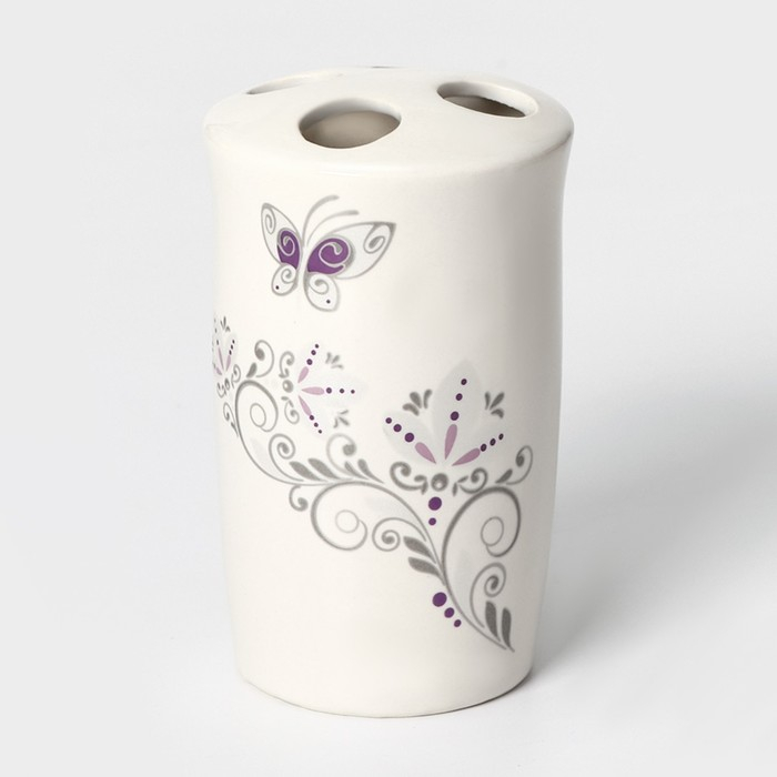 Набор аксессуаров для ванной комнаты Доляна «Изящество», 4 предмета (дозатор 250 мл, мыльница, 2 стакана), цвет белый Набор аксессуаров для ванной комнаты Доляна «Изящество», 4 предмета (дозатор 250 мл, мыльница, 2 стакана), цвет белый