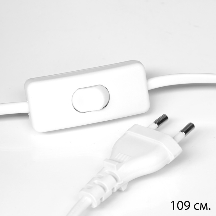 Лампа настольная Лампа настольная "Кристи" 1х40Вт Е27 белый/золото 25х25х41см