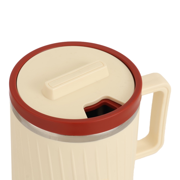 Термокружка, 580 мл, Coffee, бежевая
