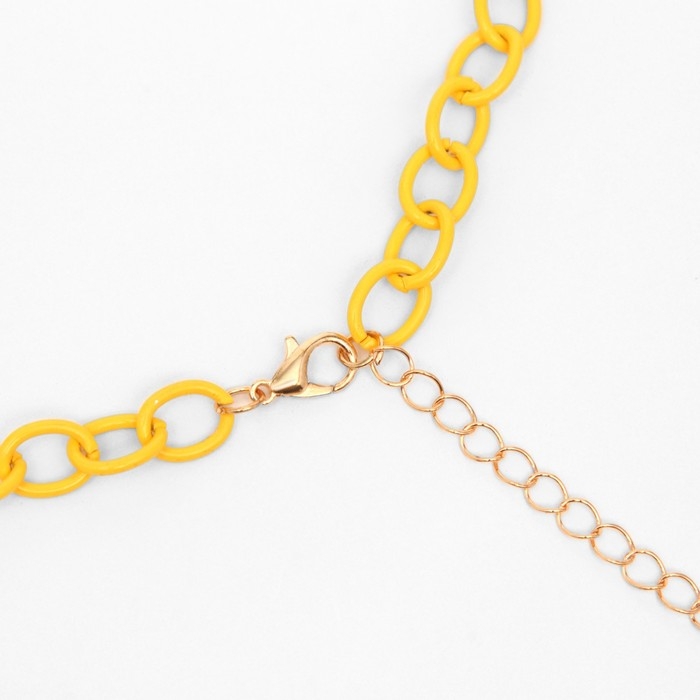 Чокер «Цепь» мультики, цвет жёлтый, L=37 см Чокер «Цепь» мультики, цвет жёлтый, L=37 см