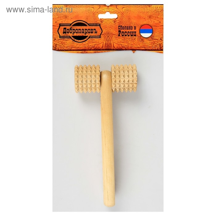 Массажёр банный Массажёр банный "Добропаровъ" зубчатый, с ручкой
