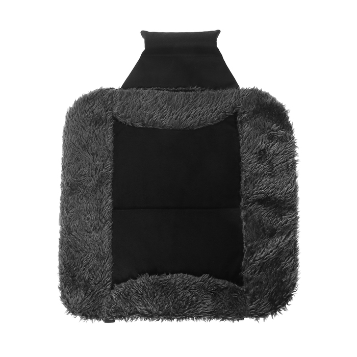 Накидка на сиденье МАТЕХ ALASKA LINE, мех, 48 х 52 см, черный, темно-серый