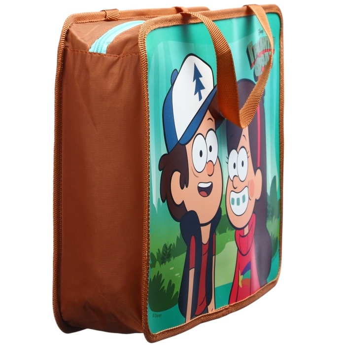 Папка пластиковая с ручками А4, на молнии, 75х330х260 мм, Гравити Фолз Папка пластиковая с ручками А4, на молнии, 75х330х260 мм, Гравити Фолз