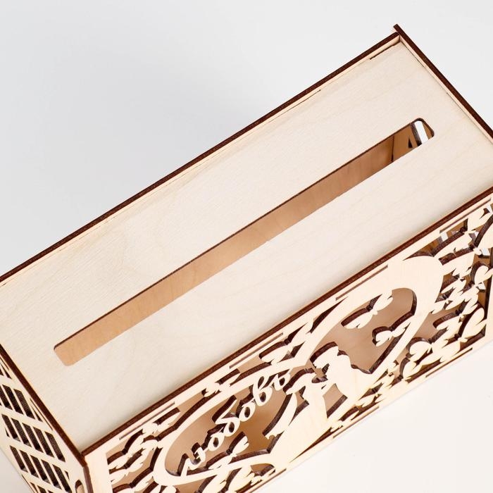 Свадебный банк Свадебный банк "Любовь", дерево, сборный, 24х10х16 см