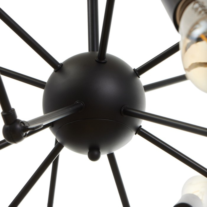 Люстра "Краб" E27 12х40Вт черный 80х80х100 см BayerLux