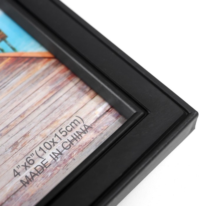 Фоторамка пластик на 10 фото 10х15 см  Фоторамка пластик на 10 фото 10х15 см "Якорь и штурвал" чёрная 41х68 см