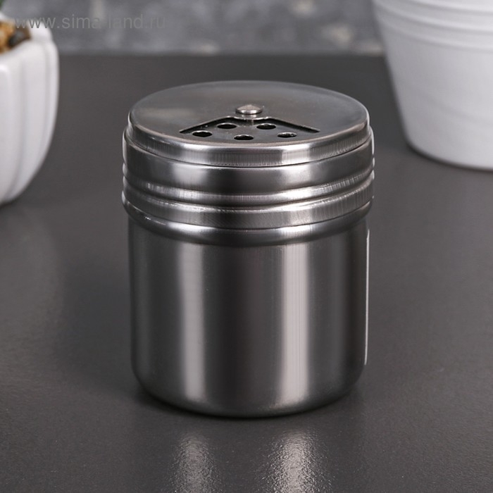 Солонка из нержавеющей стали «Элиас», 150 мл, 5,4×7,5 см Солонка из нержавеющей стали «Элиас», 150 мл, 5,4×7,5 см