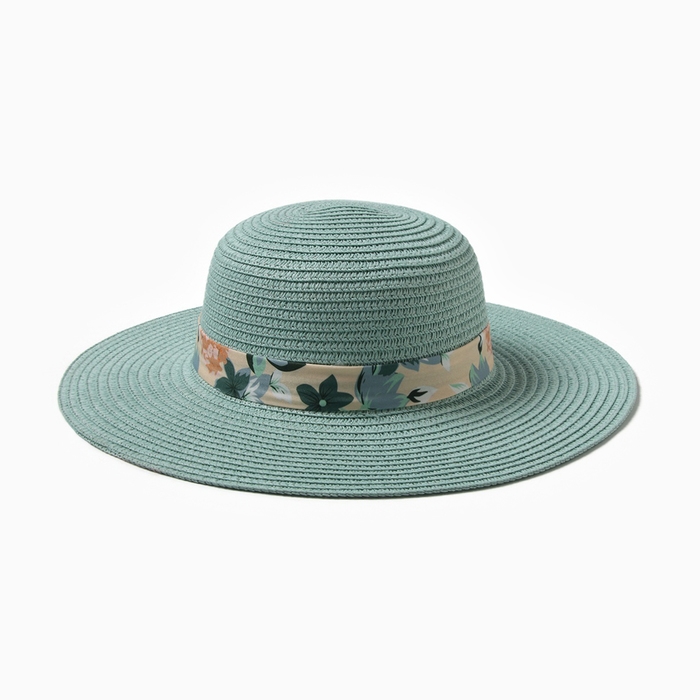 Шляпа для девочки НК 23051, цвет мята, р-р 52 Шляпа для девочки НК 23051, цвет мята, р-р 52