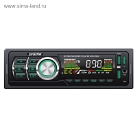 Автомагнитола Digma DCR-350G, 1DIN, 4 х 45 Вт, Bluetooth, USBx2, AUX, SD