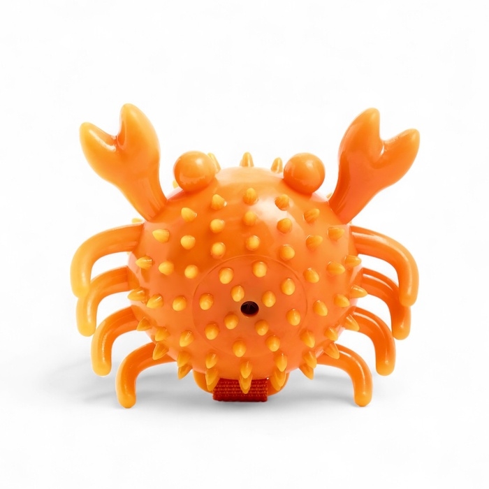 Игрушка массажная для собак Игрушка массажная для собак "Краб" 12 см, ТПР, микс цветов