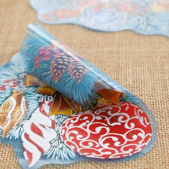 Набор наклеек Набор наклеек "Нарядный Новый год" пластизоль