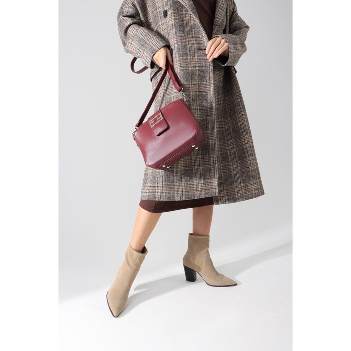 Сумка кросс-боди, отдел на молнии, наружный карман, цвет бордовый Сумка кросс-боди, отдел на молнии, наружный карман, цвет бордовый