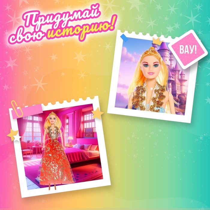 Кукла-модель «Нелли» с набором платьев, МИКС Кукла-модель «Нелли» с набором платьев, МИКС