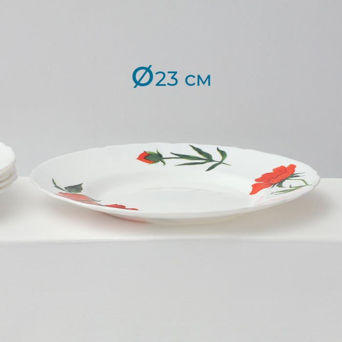 Сервиз столовый «Бархатная роза», 37 предметов, стеклокерамика Сервиз столовый «Бархатная роза», 37 предметов, стеклокерамика