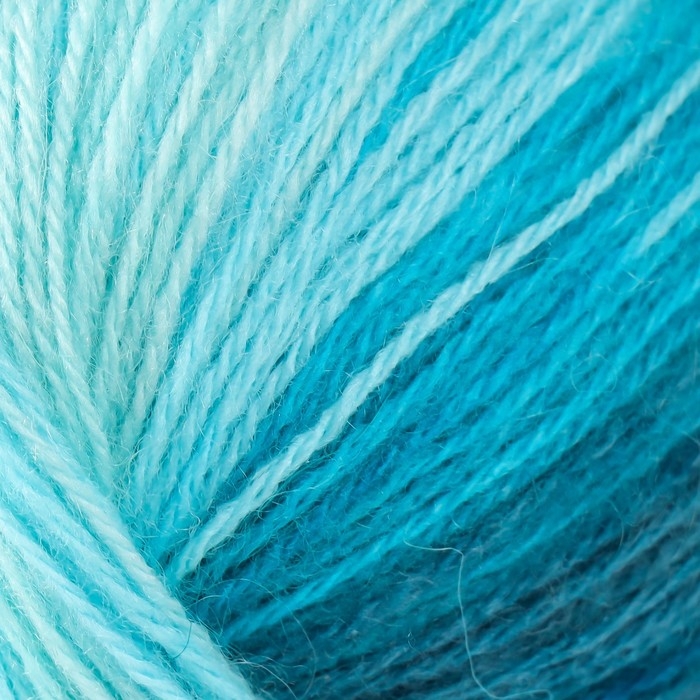 Пряжа Пряжа "Angora Active" 20% шерсть, 80% акрил 500м/100гр (845 бело-бирюзовый)