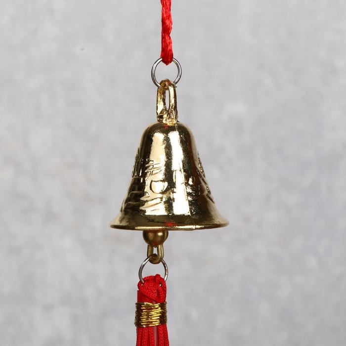 Колокольчик золото d=2,8 см на подвеске Колокольчик золото d=2,8 см на подвеске