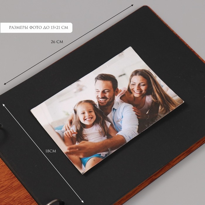 Фотоальбом 30 листов Фотоальбом 30 листов "Фотоаппарат в цветах" 27х19х2 см