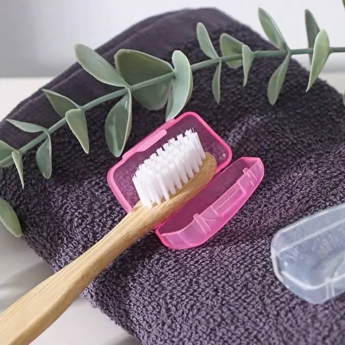 Набор футляров для зубной щётки, 5 шт., 4×2×1.7 см, пластик, МИКС