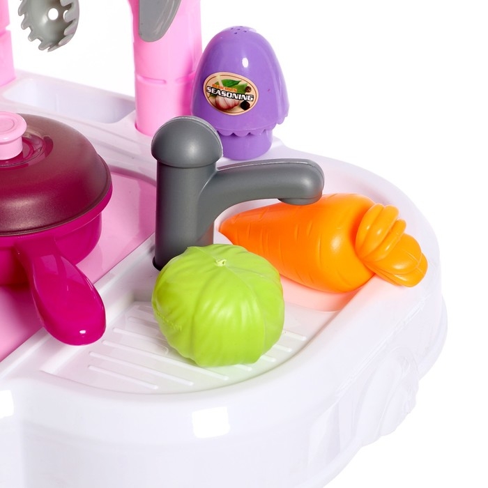 Игровой модуль в чемодане на колёсиках 3 в 1: плита, кухня, чемодан, 43 предмета Игровой модуль в чемодане на колёсиках 3 в 1: плита, кухня, чемодан, 43 предмета