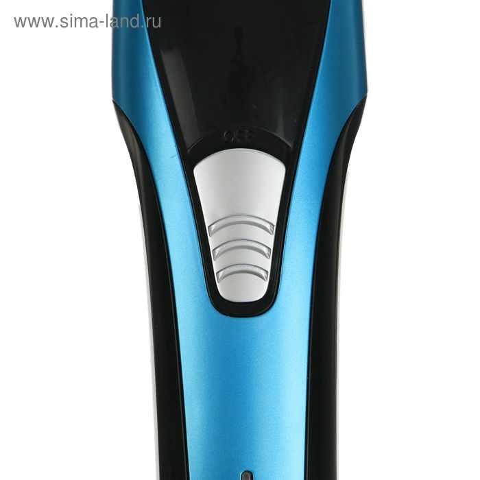 Машинка для стрижки Galaxy GL 4156, АКБ, 2 насадки, 5 режимов, синяя