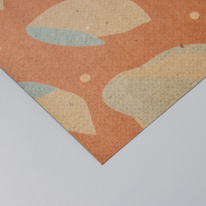 Бумага для скрапбукинга двусторонняя крафт Бумага для скрапбукинга двусторонняя крафт "Цветы" плотность 180 гр набор 5 шт 30,5х32 см