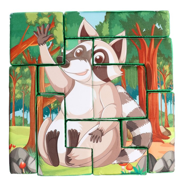 Мягкий развивающий пазл «Лисичка», 9 элементов Мягкий развивающий пазл «Лисичка», 9 элементов