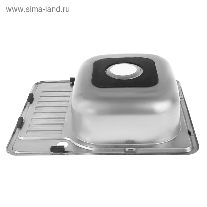 Мойка кухонная Accoona AB4858-R, врезная, правая, толщина 0.6 мм, 580х480х165 мм, глянец Мойка кухонная Accoona AB4858-R, врезная, правая, толщина 0.6 мм, 580х480х165 мм, глянец