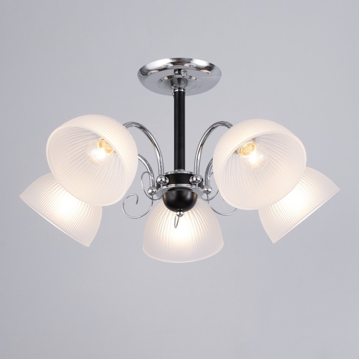 Люстра Люстра "Сицилия" 5х60Вт Е27 Хром, черный