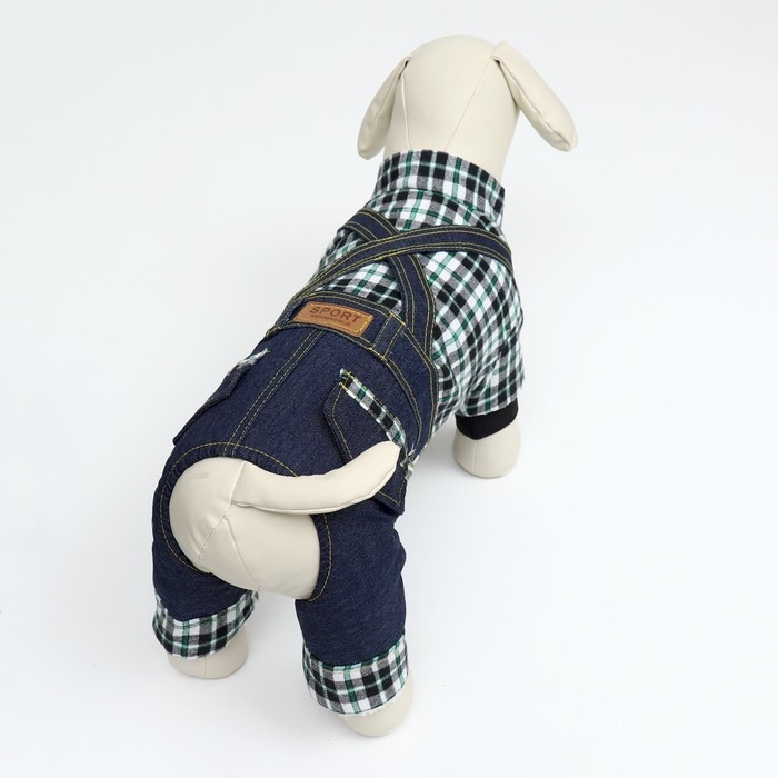 Комбинезон  Комбинезон "Men", размер  XL (ДС 40 см, ОГ 50 см, ОШ 40 см), синий